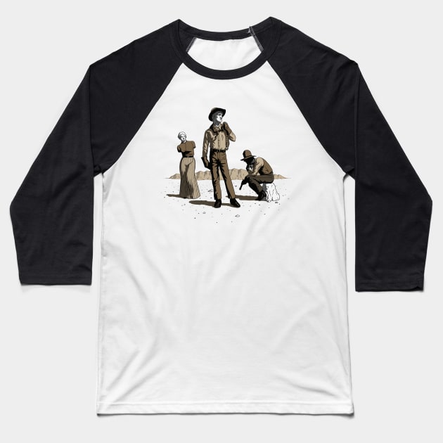 Stone-Cold Western Baseball T-Shirt by BenHartnett